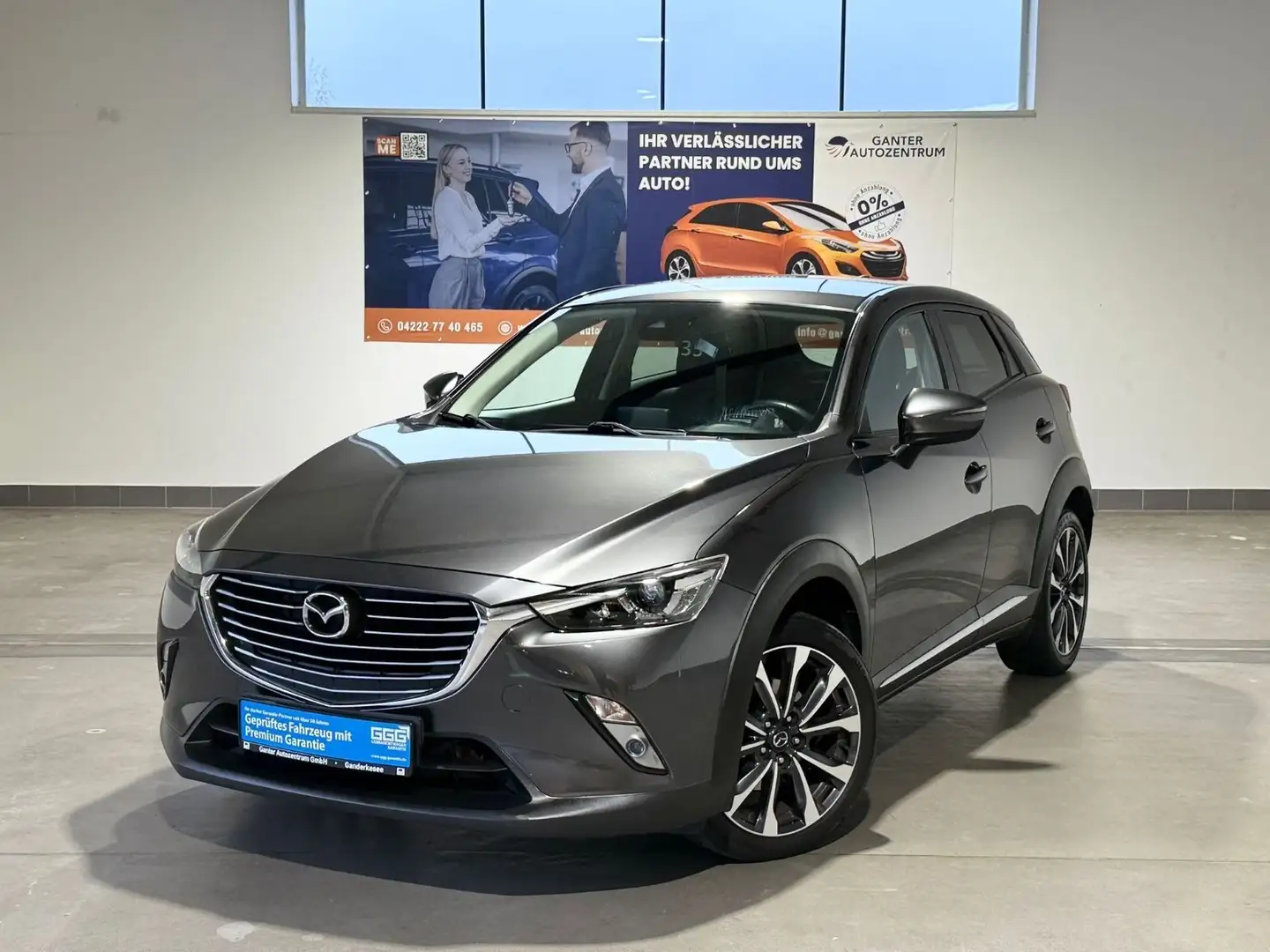 Mazda CX-3 2.0 Sports-Line AHK+HUD+NAVI+SHZ+RFK+GRA Grau - 1