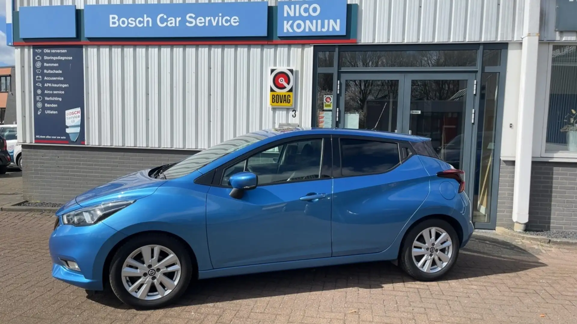 Nissan Micra Automaat 1.0 IG-T N-Connecta navi,cruise, trekhaak Bleu - 1