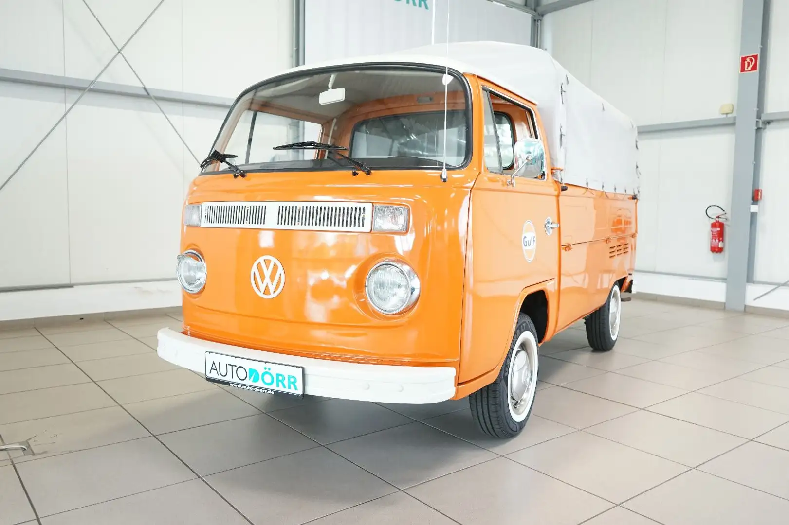 Volkswagen T2 Pritsche mit Plane und Spriegel Naranja - 1