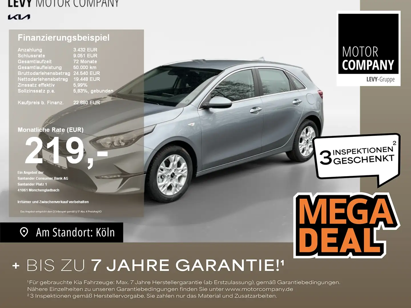 Kia Ceed / cee'd Ceed 1.5 T-GDI Vision MY25+DCT+Navi+R.Kam+Komfort Plateado - 1