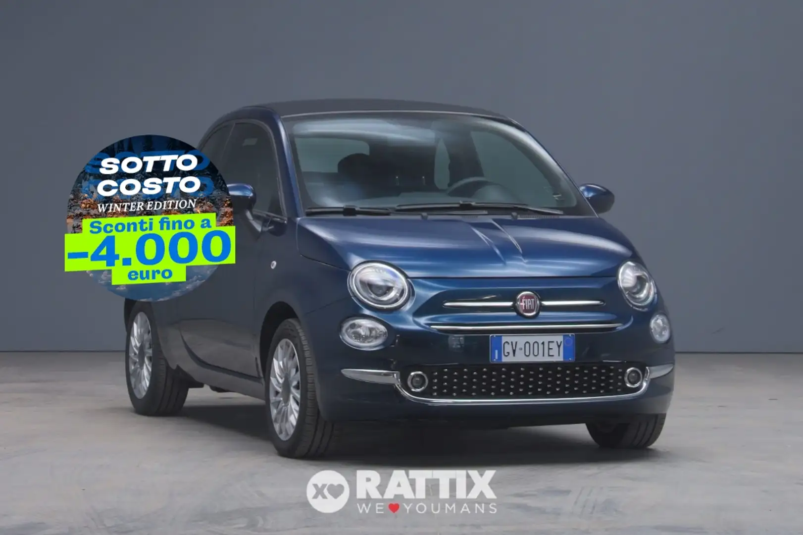 Fiat 500C 1.0 Hybrid 70CV Dolcevita Blu/Azzurro - 1