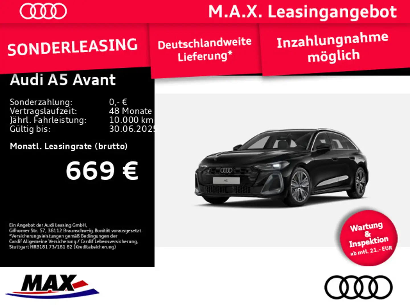 Audi A5 e-hybrid *0,5% VERST. S-LINE AKTION* qu Schwarz - 1