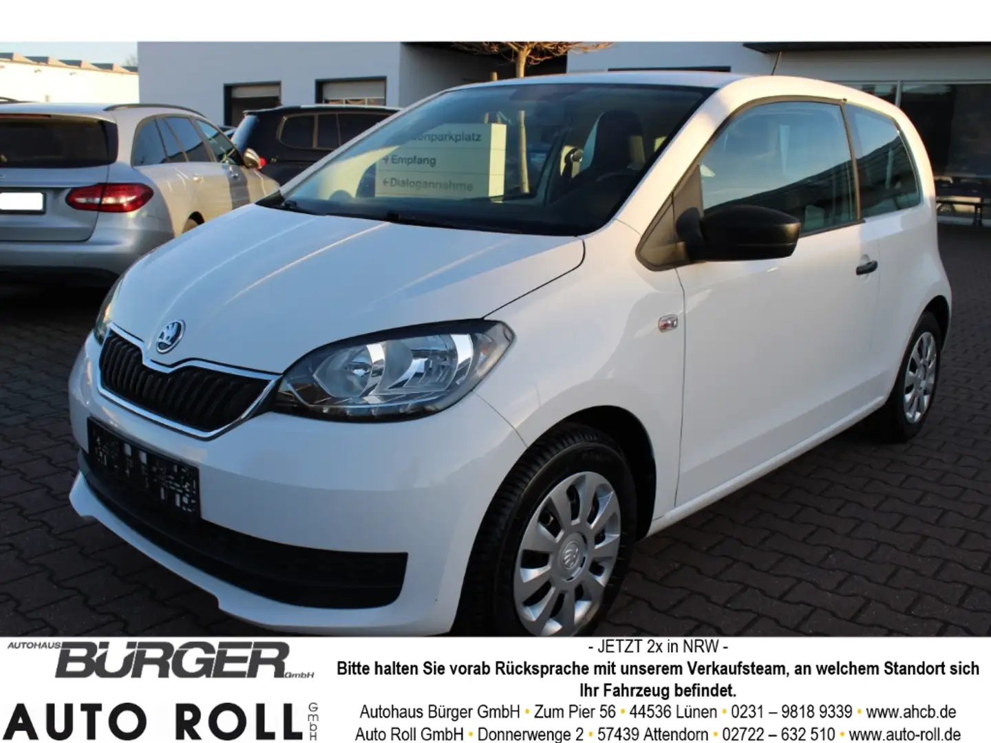 Skoda Citigo Cool Edition DAB Klima Berganfahrass. GA teilb.Rüc Weiß - 1