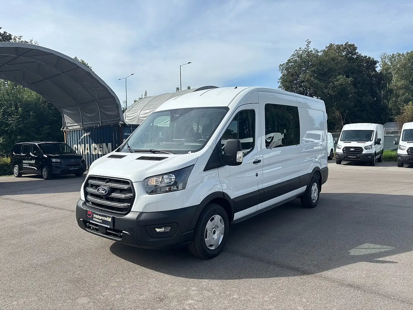 Ford Transit Transit Kasten DoKa 2,0 EcoBlue L3H2 350 Blanc - 1
