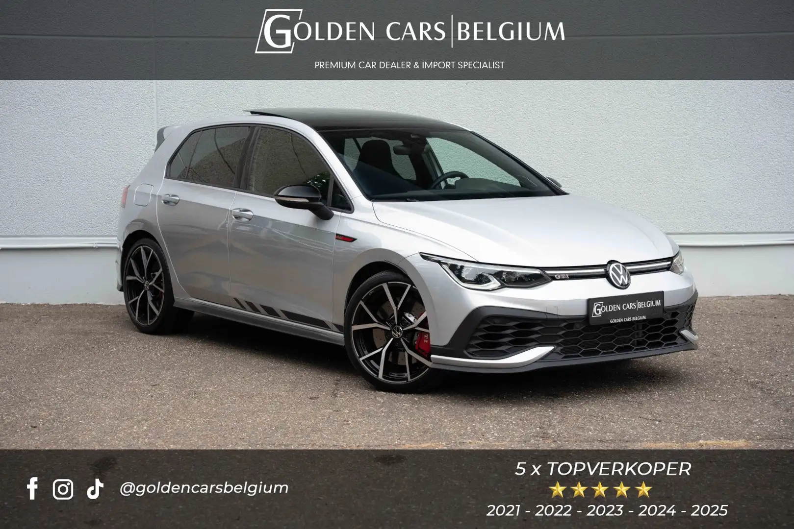 Volkswagen Golf GTI Clubsport PANO/IQLIGHTS/H&K/ACC/CARPLAY/DAB Zilver - 1