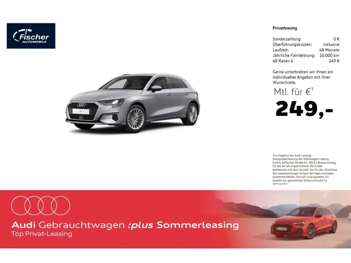 Audi A3 Sportback 35 TFSI advanced Silber - 1