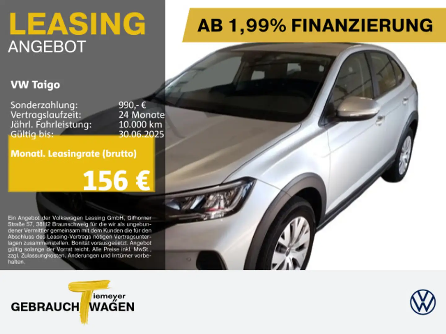 Volkswagen Taigo 1.0 TSI LIFE LED SITZH ALLWETTER VIRTUAL Zilver - 1