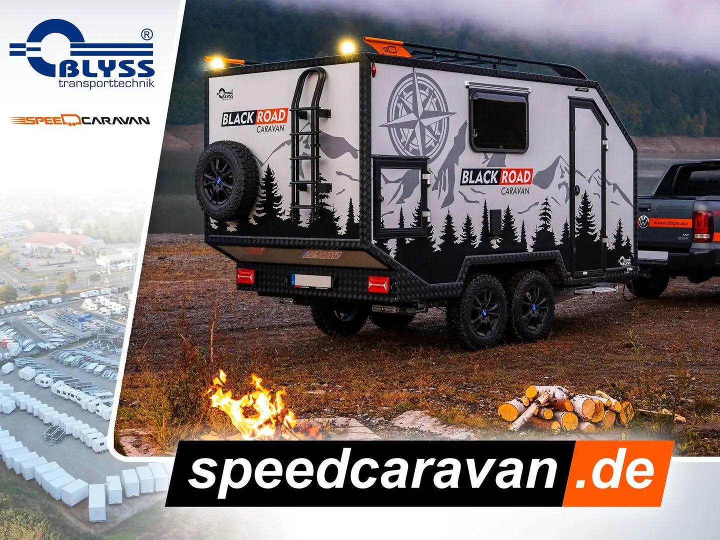 Sonstige Marken NEUHEIT! Speedcaravan  400x200x190cm 2700kg zGG Weiß - 1