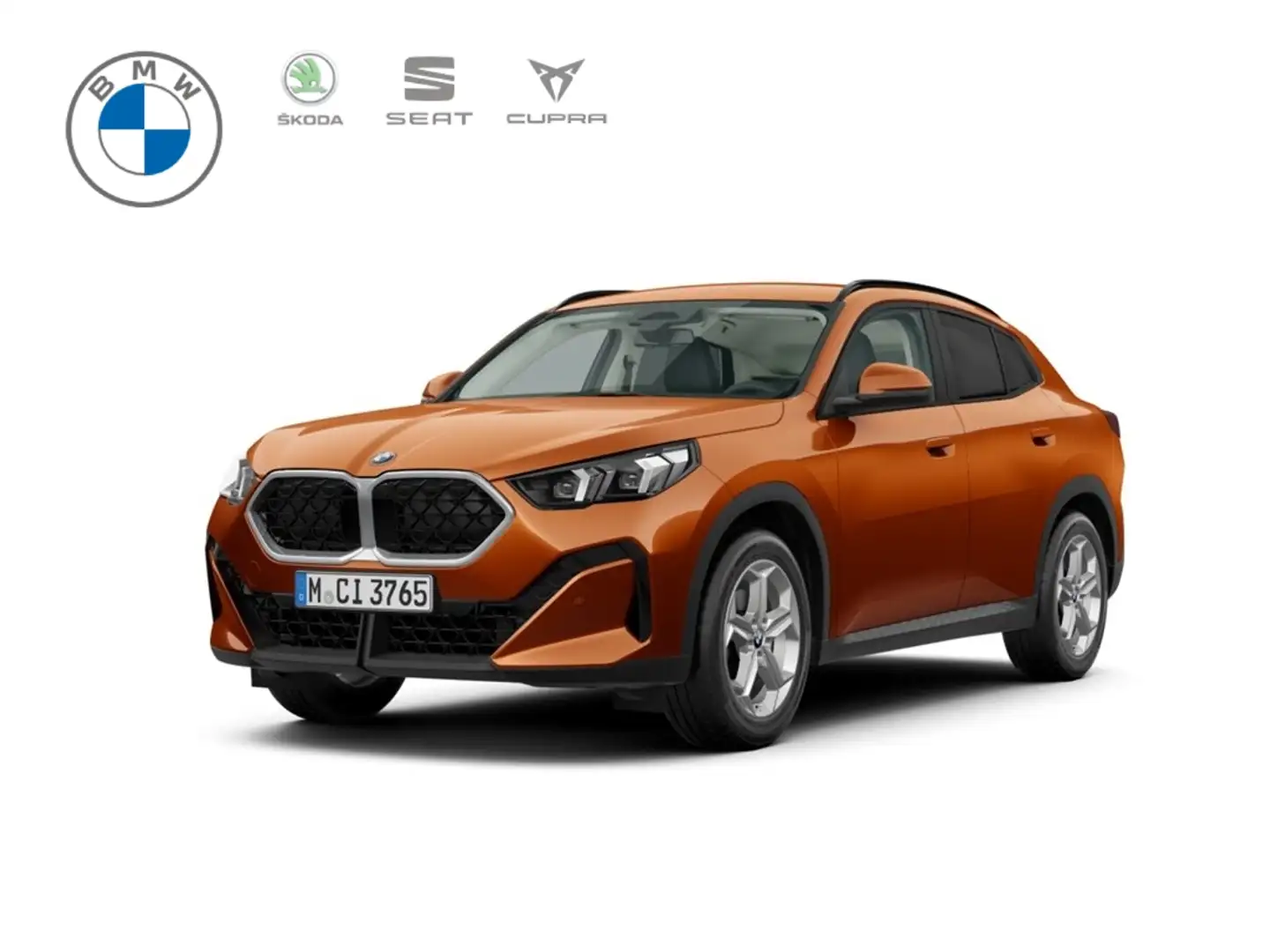 BMW X2 sDrive18d Park-Assistent AHK Navi Digitales Cockpi Orange - 1