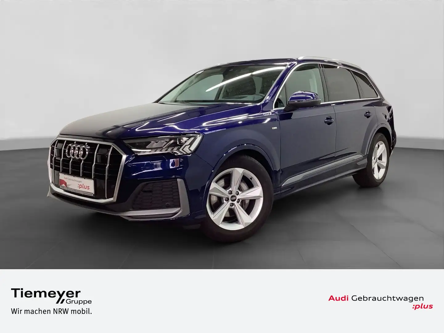 Audi Q7 50 TDI Q S LINE ST.HEIZ AHK MASSAGE BuO MEMOR Blau - 1