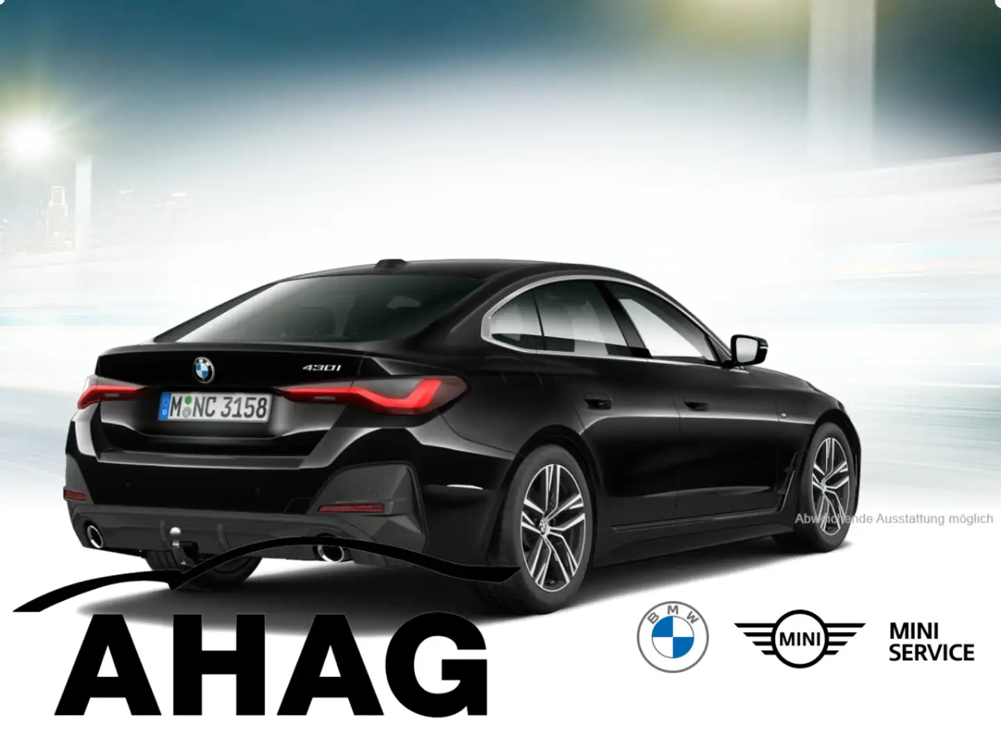 BMW 430 i Gran Coupe M Sportpaket Klimaaut. Glasdach Noir - 2