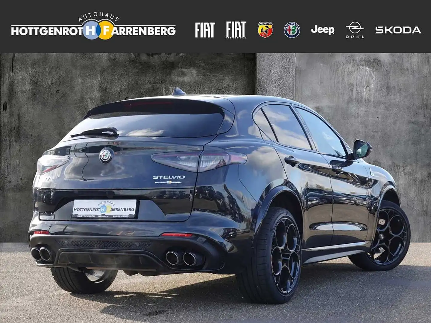 Alfa Romeo Stelvio Quadrifoglio Q4 Akrapovic Auspuff Schwarz - 2