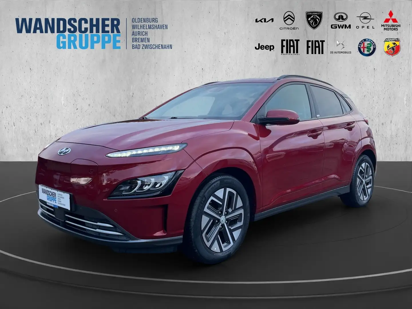 Hyundai KONA Elektro Kam.+LED+SHZ+ACC+LM+PDC+SpurH+AUT Rouge - 1