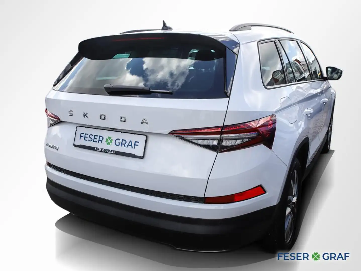 Skoda Kodiaq 2.0 TDI Clever ACC Matrix Navi Weiß - 2