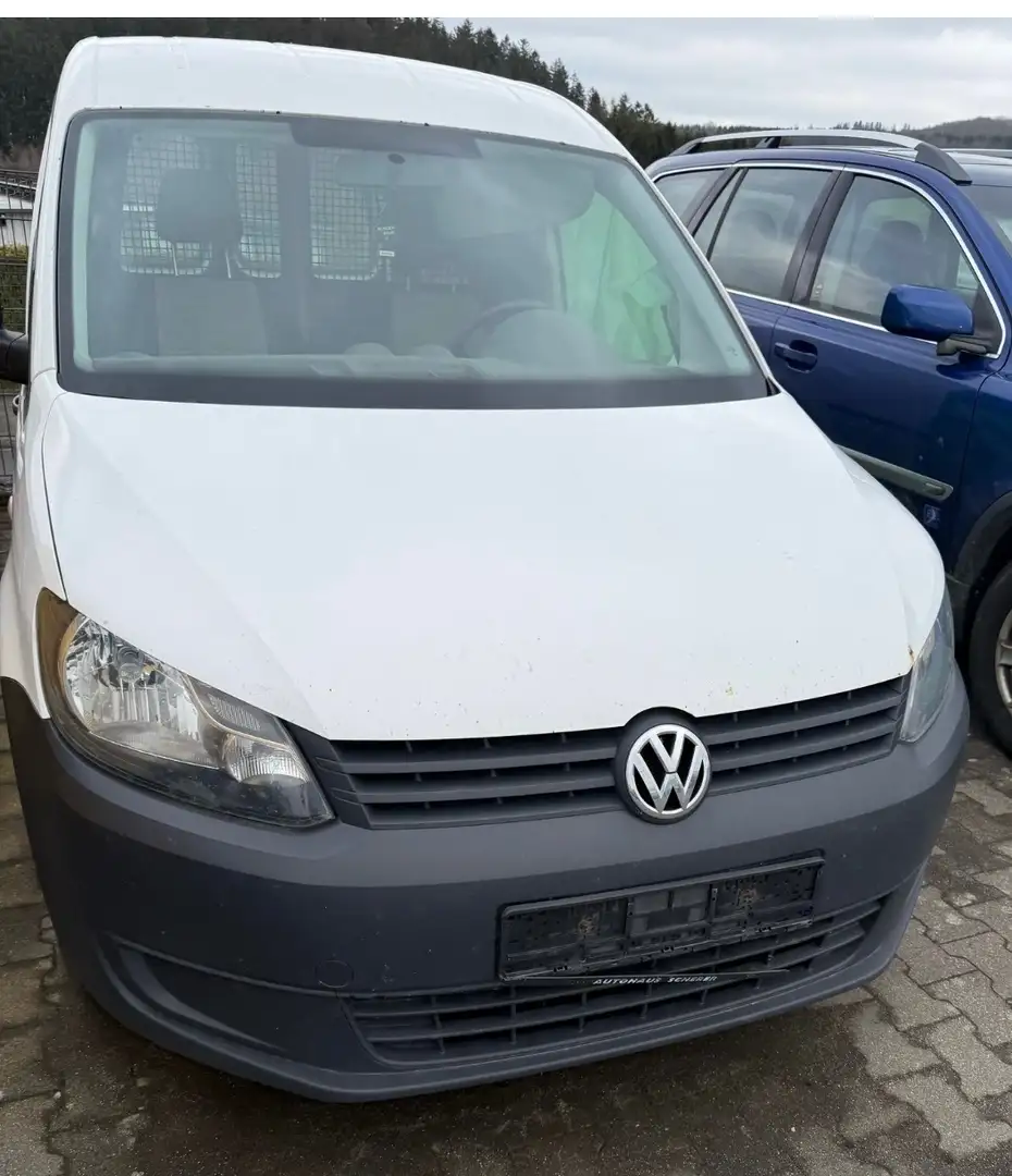 Volkswagen Caddy 1.6 TDI (5-Si.) BMT Trendline Blanc - 1