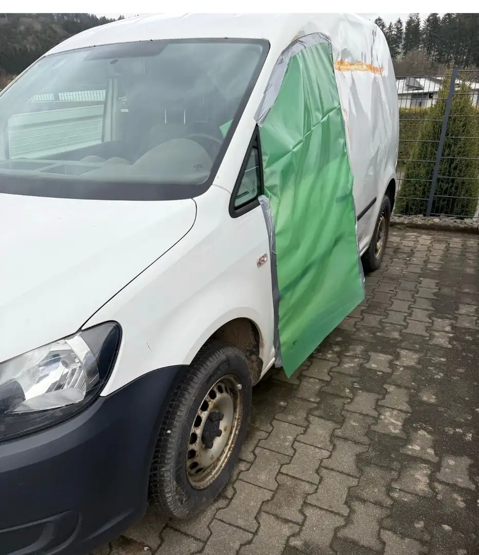 Volkswagen Caddy 1.6 TDI (5-Si.) BMT Trendline Blanc - 2