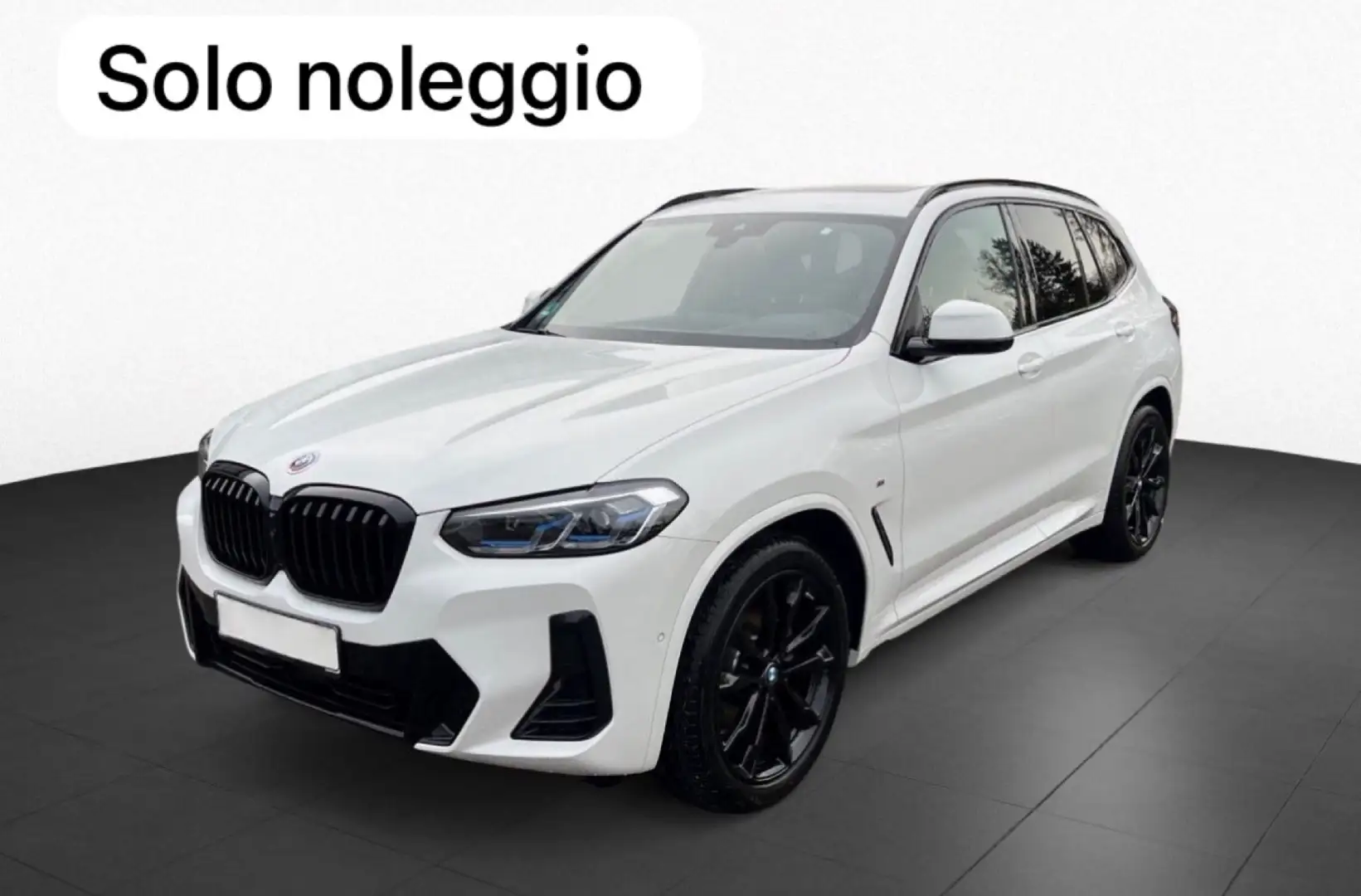 BMW X3 BMW X3 20d MSport , Only Rent / Solo noleggio Weiß - 1