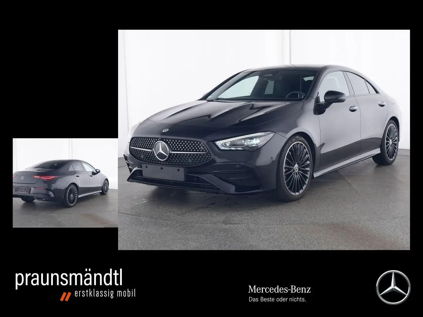 Mercedes-Benz CLA 200 AMG Night MuBeam/MBUX/Kamera/Totw/LMR19" Noir - 1