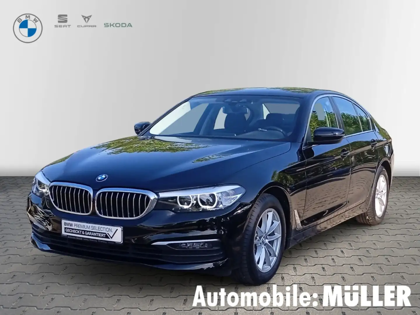 BMW 520 d Limousine*Parkass.*Alarm*Sitzhzg.*Navi*LED* Schwarz - 1