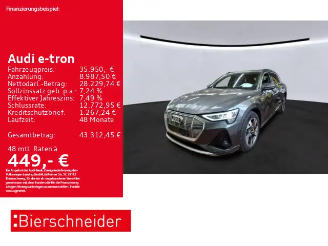 Audi e-tron 55 S-Line AHK PANO HuD B&O CAM