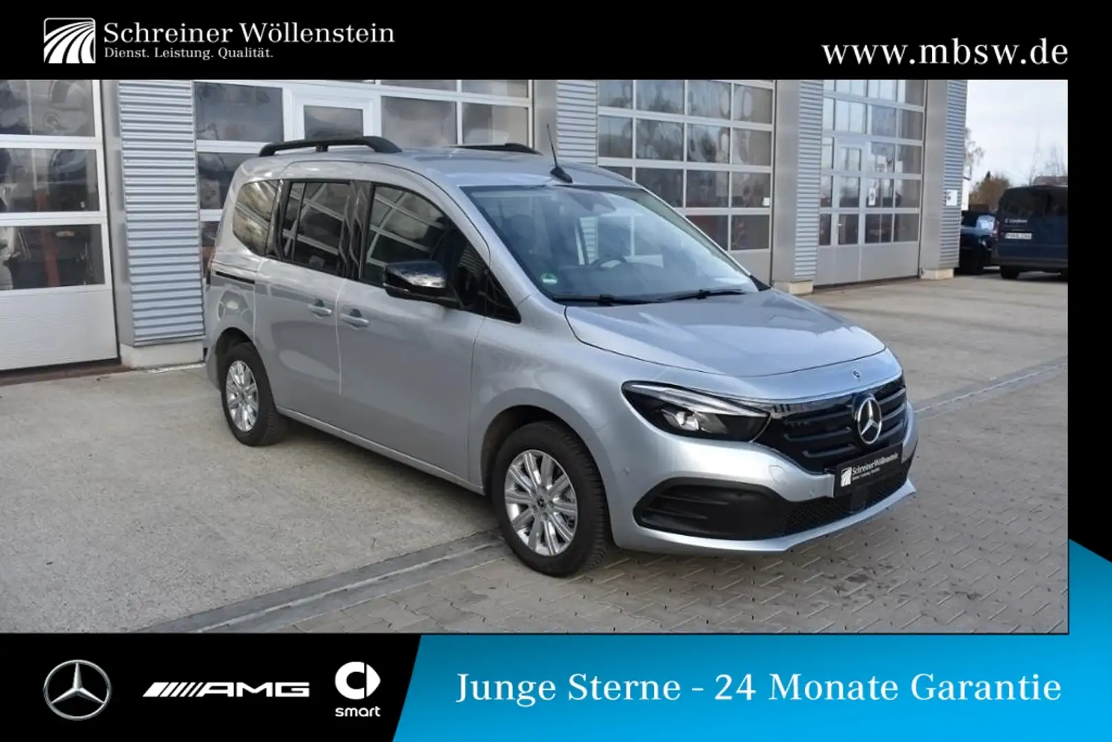 Mercedes-Benz EQT 200 Standard *AUT*RKam*Navi*MBUX*LED*PTS*Shz Silber - 1