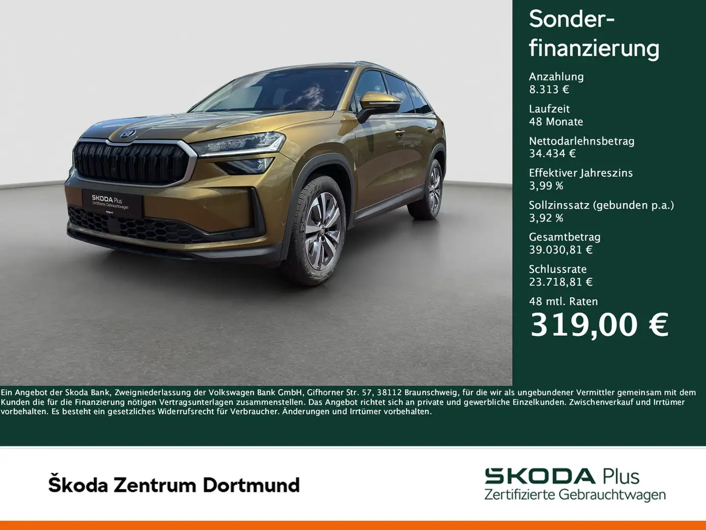 Skoda Kodiaq 2.0 SELECTION LEDER AHK 360°CAM LM18 NAVI Oro - 1