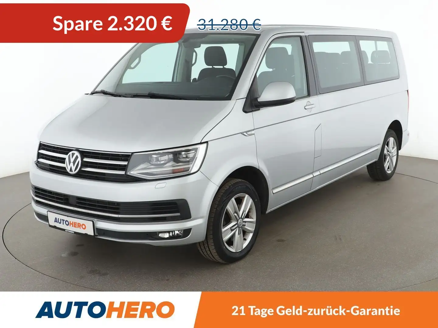 Volkswagen T6 Caravelle 2.0 TDI Comfortline lang Aut.*NAVI*LED*CAM*PDC* Šedá - 1