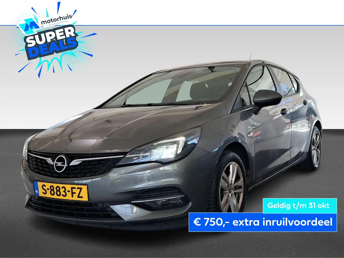 Opel Astra 1.4 Turbo 145pk Start/Stop Aut Elegance Gris - 1