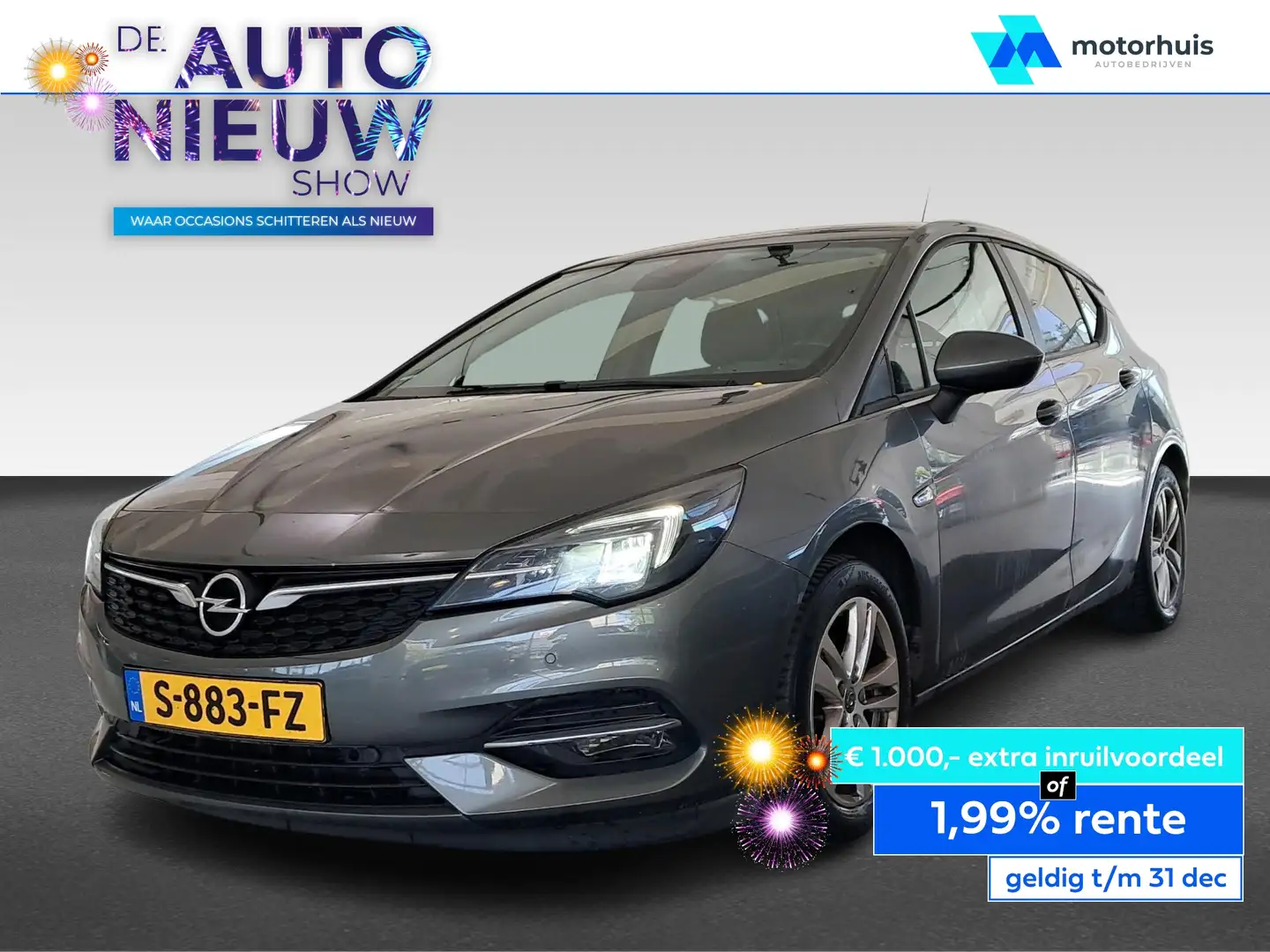 Opel Astra 1.4 Turbo 145pk Start/Stop Aut Elegance Gris - 1