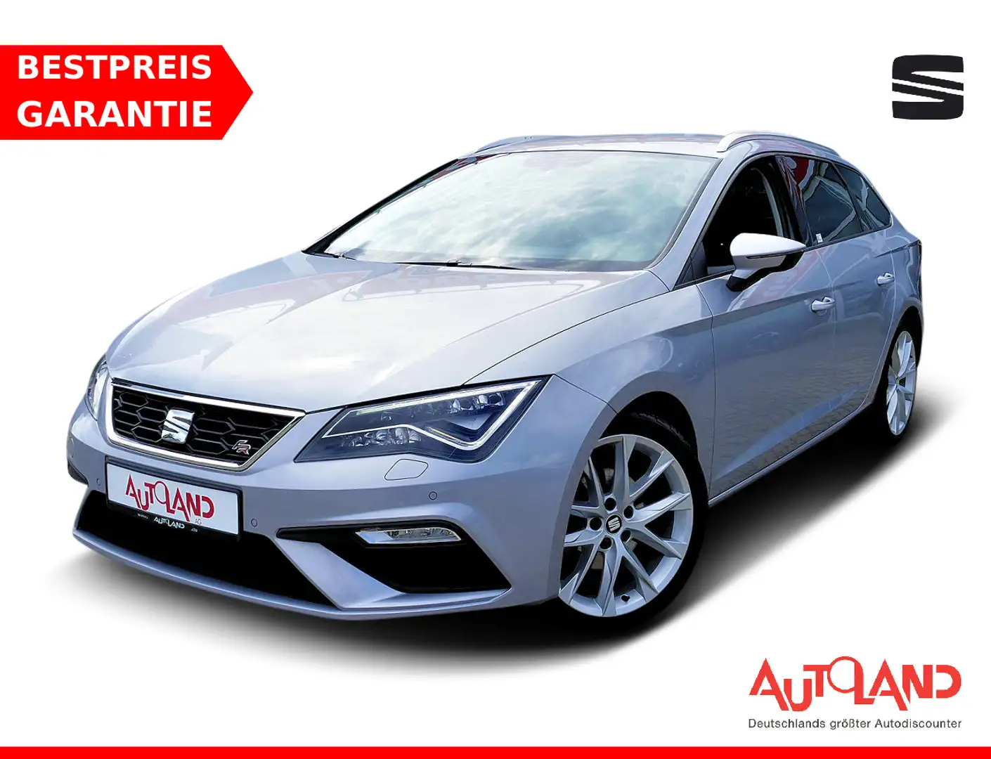 SEAT Leon ST FR 1.4 TSI Facelift Full-LED AAC SHZ PDC Argent - 1