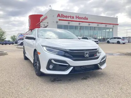 White 2020 Honda Civic Sedan 6-Speed Manual