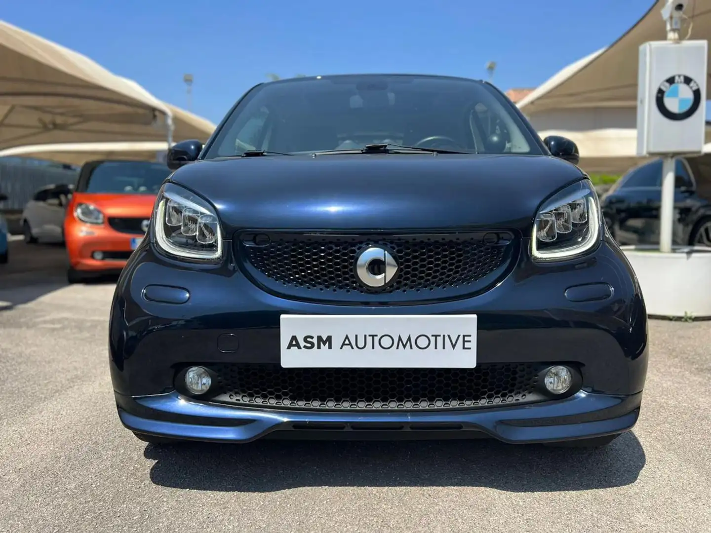 smart forTwo 90 0.9 Turbo twinamic Parisblue BRABUS Style Bleu - 2