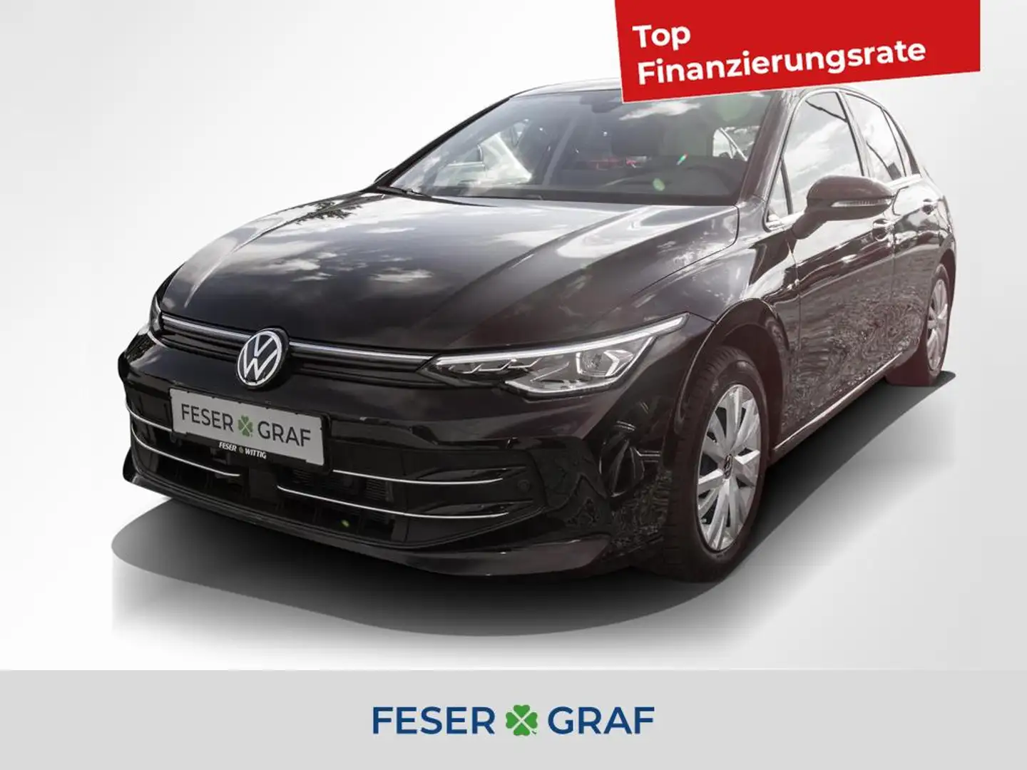 Volkswagen Golf VIII 1.5 eTSI Style DSG Matrix/HUD/NAVI/ACC/Kamera Schwarz - 1