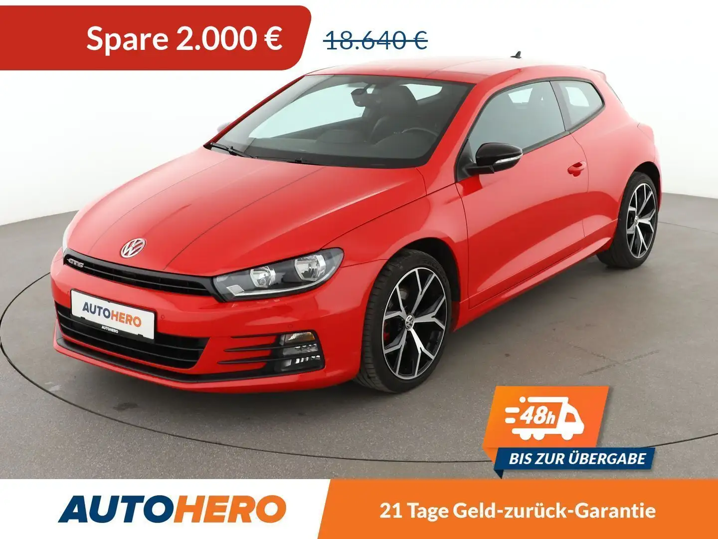 Volkswagen Scirocco 2.0 TSI GTS BlueMotion Aut.*NAVI*TEMPO*PDC*SHZ* Rojo - 1