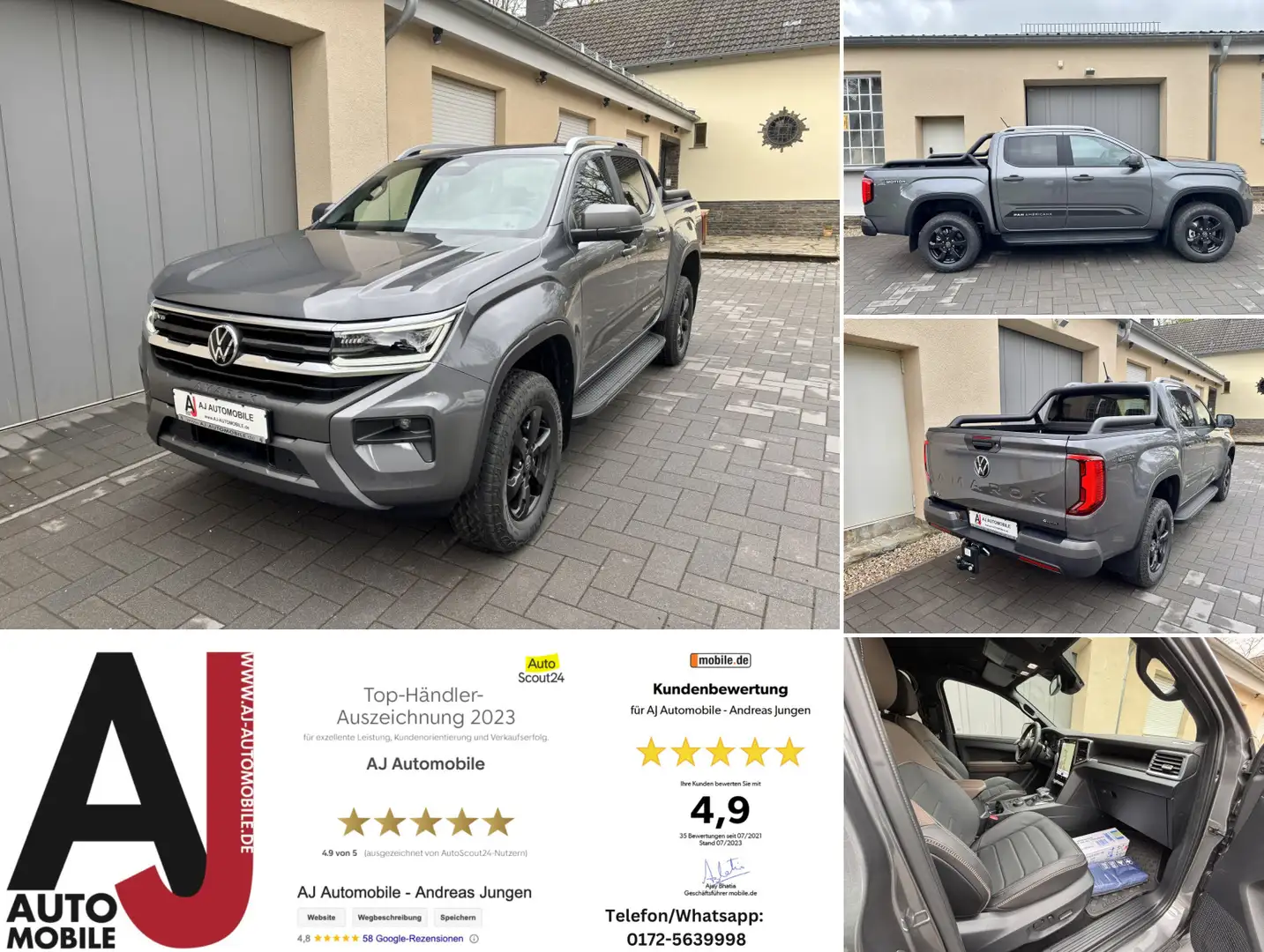 Volkswagen Amarok 3.0 TDi PanAmericana 2 Wochen Lieferzeit Grijs - 1