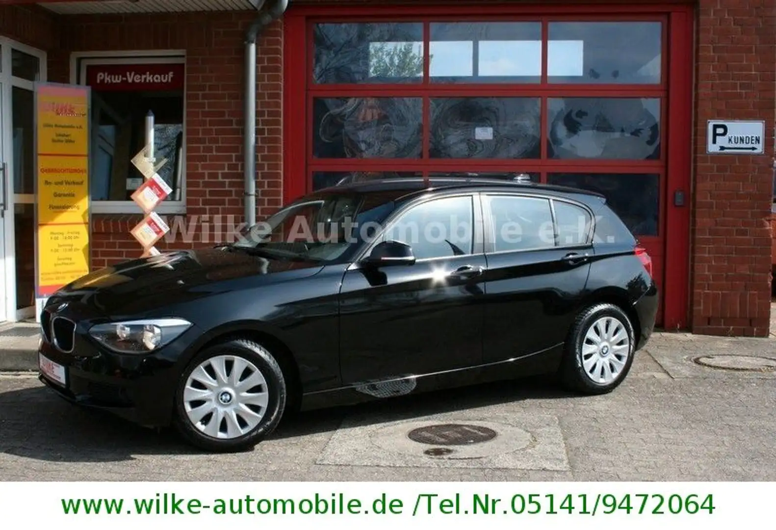 BMW 116 i+ 5-trg.+Sitzheizg.+PDC+Euro 6+Bluetooth+BC+ Negro - 1