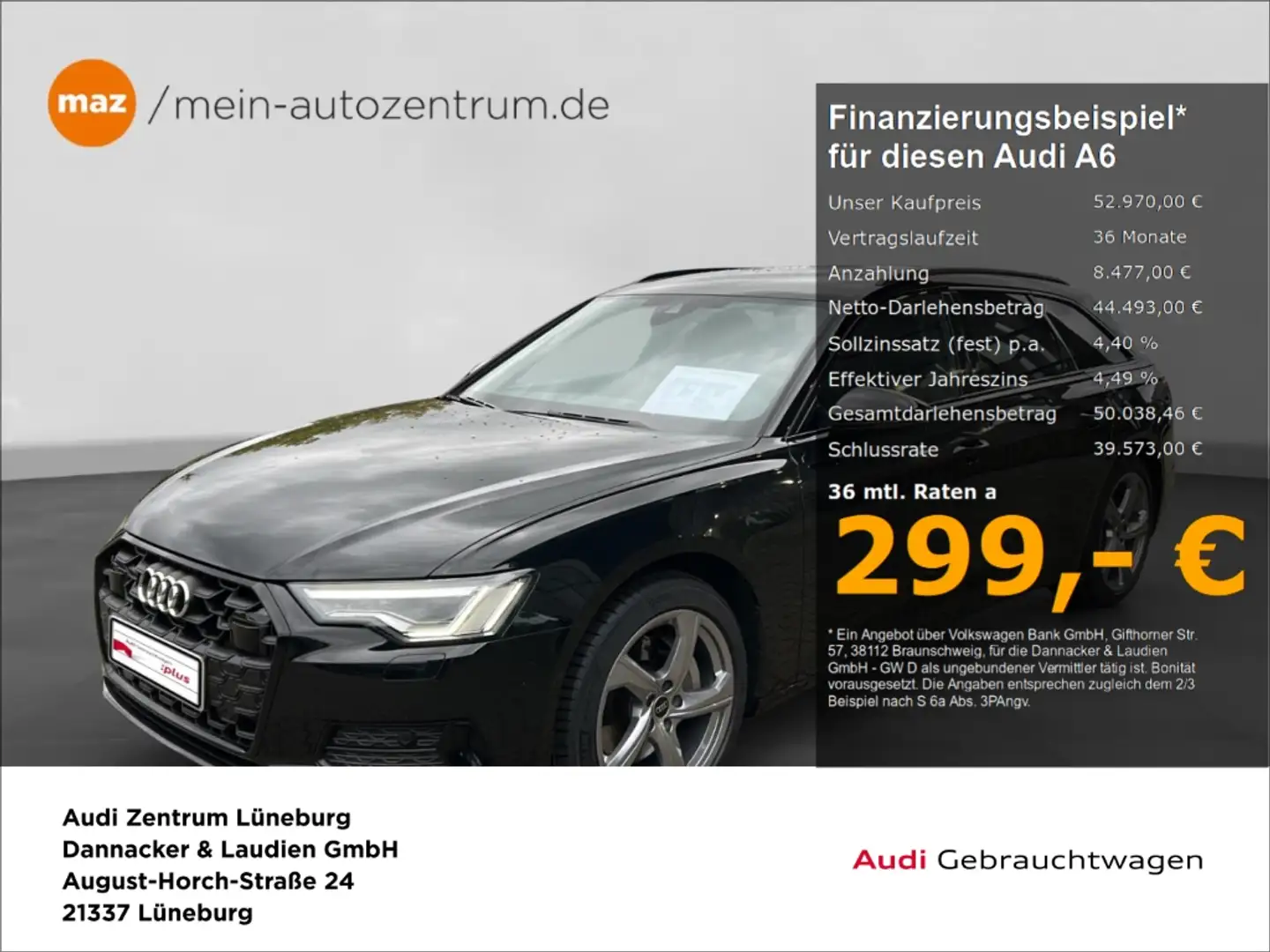 Audi A6 Avant 45 3.0 TDI quattro advanced Alu Matrix-LED A Schwarz - 1
