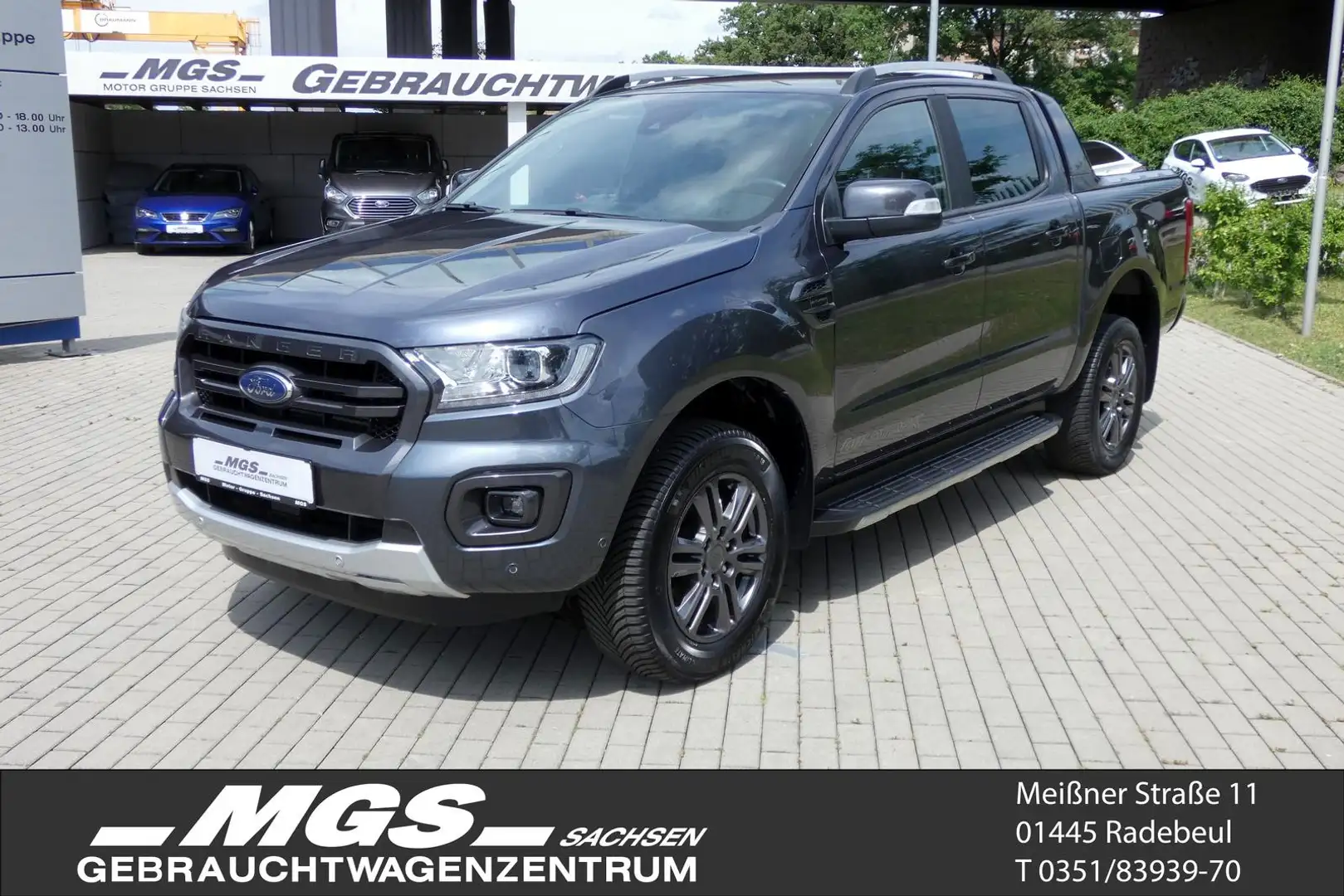 Ford Ranger 2.0 'Wildtrak Panther' #4X4 #LED #ACC #AHZV #NAVI Grau - 1