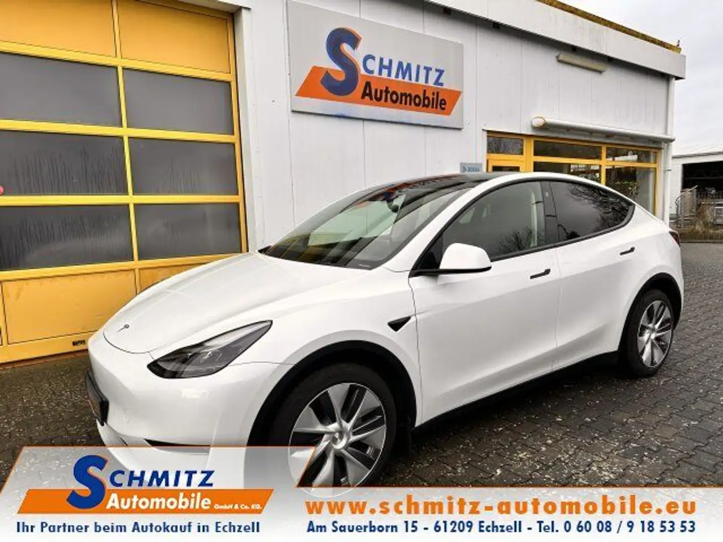 Tesla Model Y AWD Dual Motor AHK/ 1.Hand/U-Frei Weiß - 1