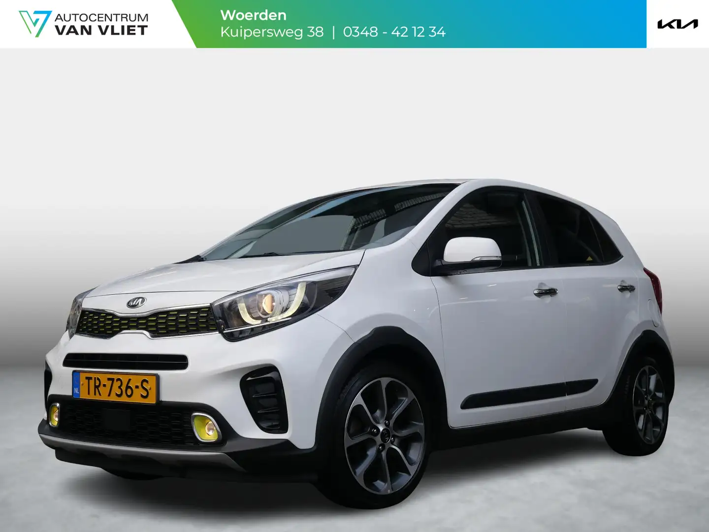 Kia Picanto 1.2 CVVT X-Line | Org. NL | Navigatie | Clima | Ke Wit - 1