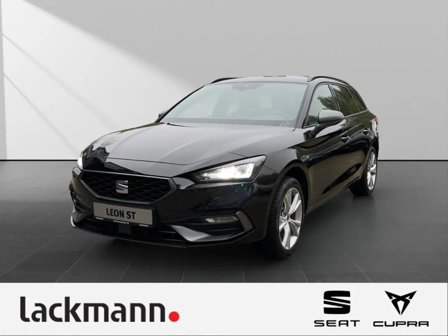 SEAT Leon Sportstourer 1.5 eTSI FR*AHK*Navi*SHZ*RFK Schwarz - 1