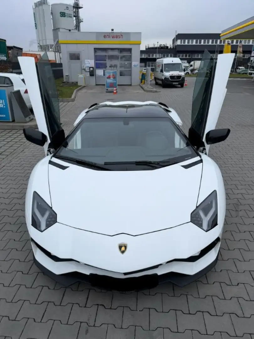 Lamborghini Aventador S 6.5 Roadster Blanc - 1