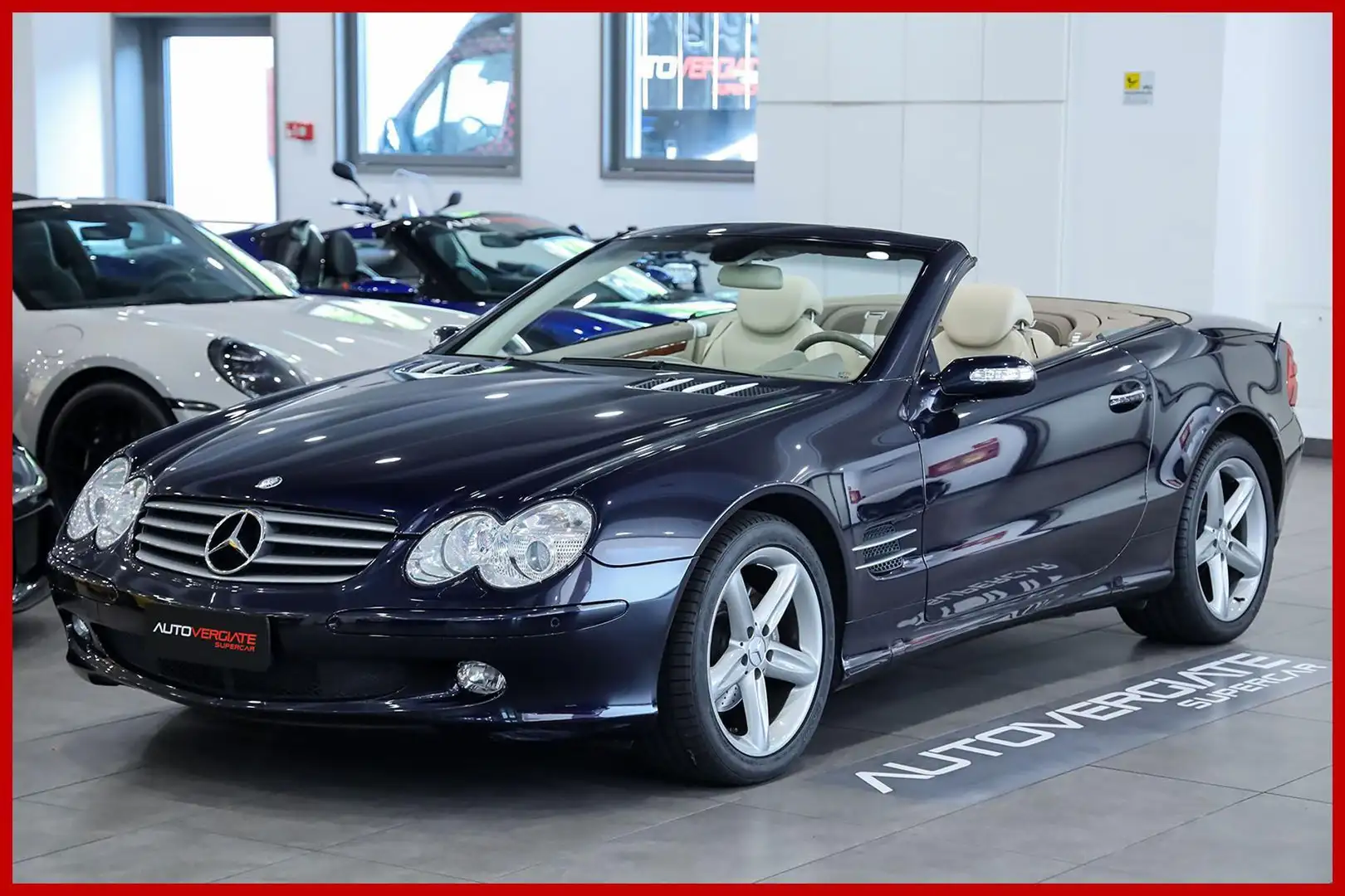 Mercedes-Benz SL 350 **ITALIANA - TAGLIANDATA - ASI Bleu - 1