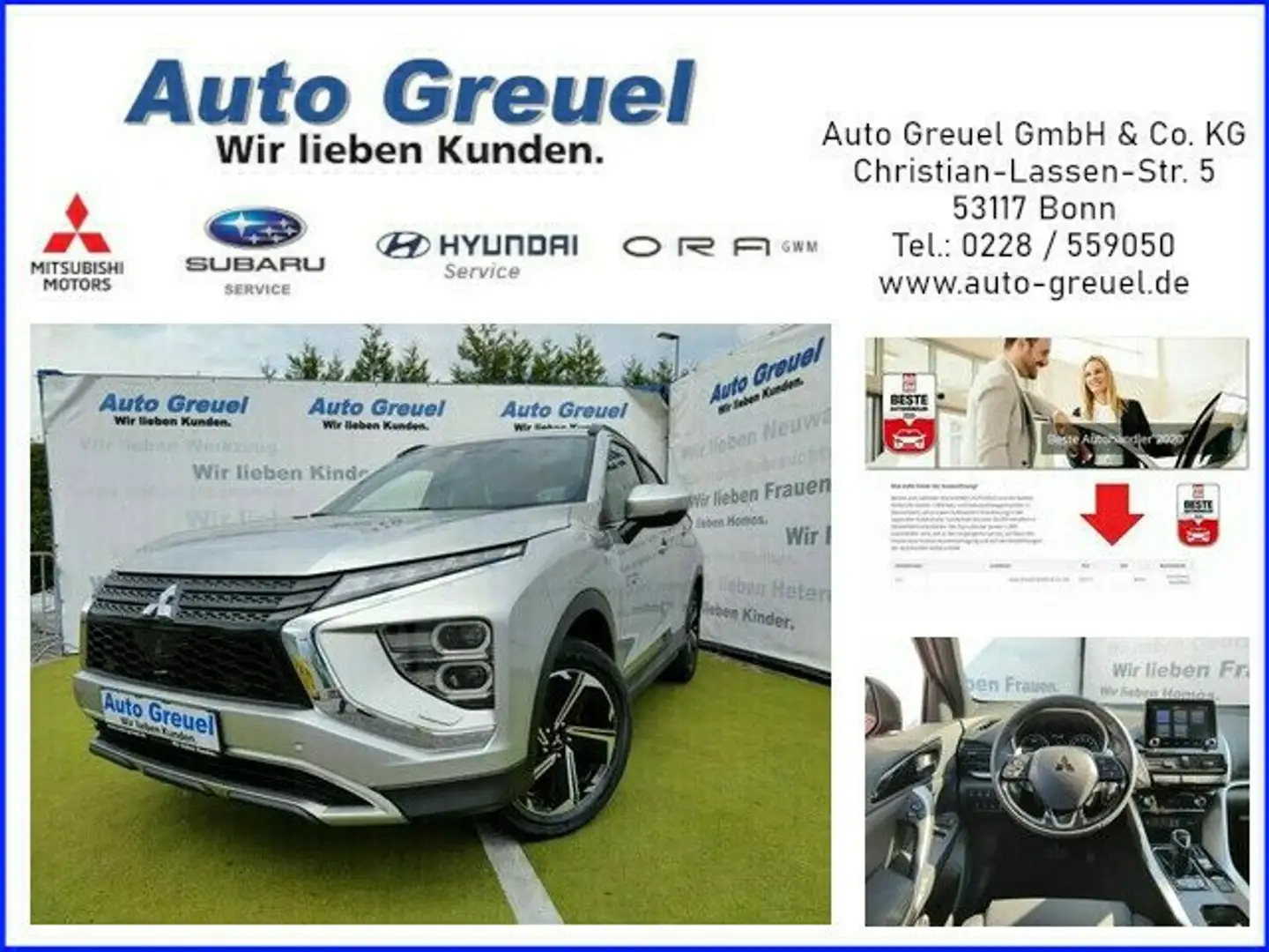 Mitsubishi Eclipse Cross Plus Select Hybrid 4WD Silber - 1