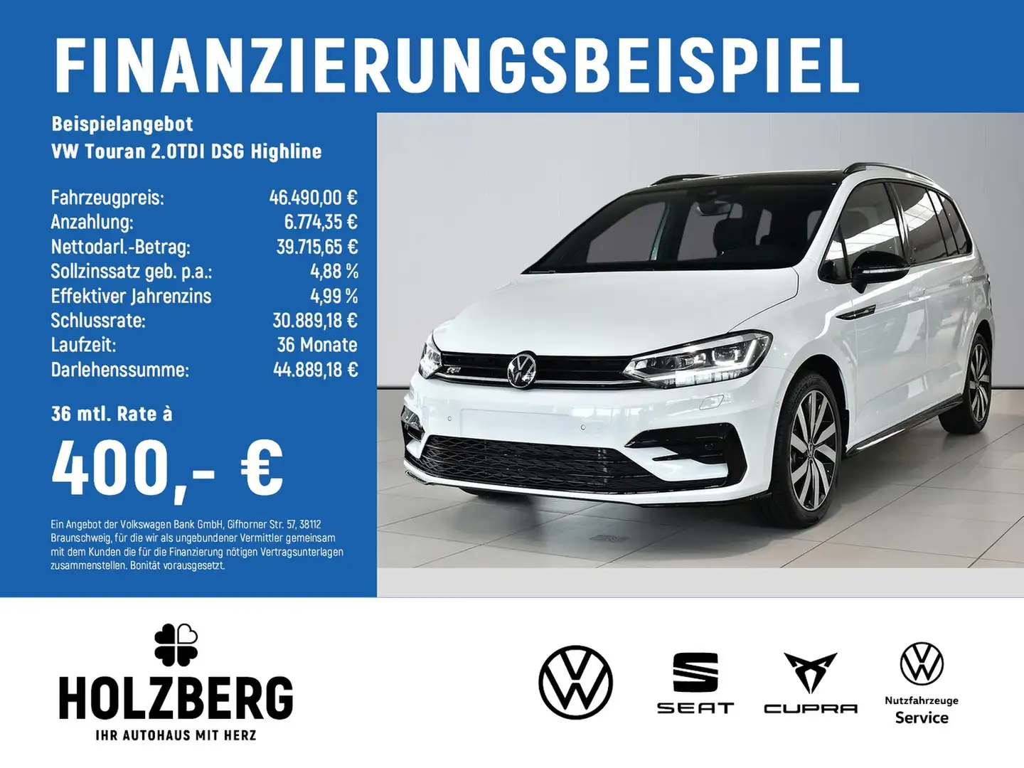 Volkswagen Touran 2.0TDI DSG Highline R-Line AHK+STHZG+PANO Alb - 2