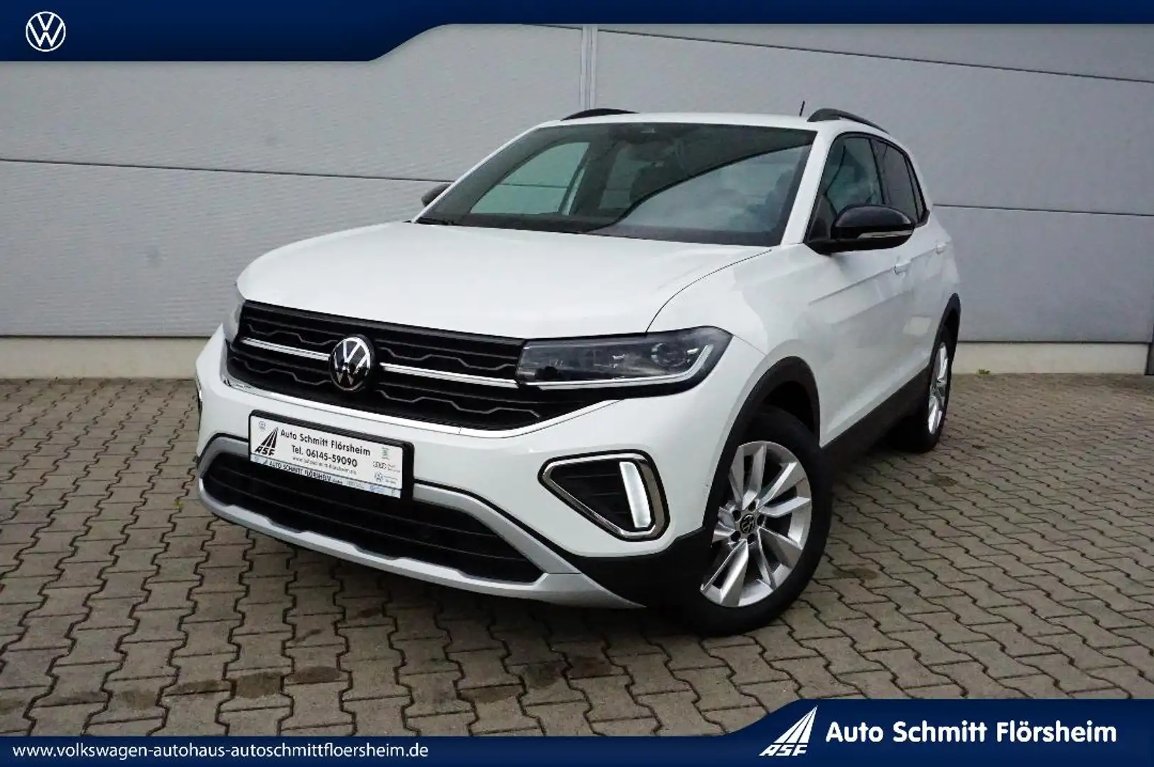 Volkswagen T-Cross "GOAL" 1.0 l TSI 7-Gang-DSG Navi,IQ.LIGHT,AHK Weiß - 1