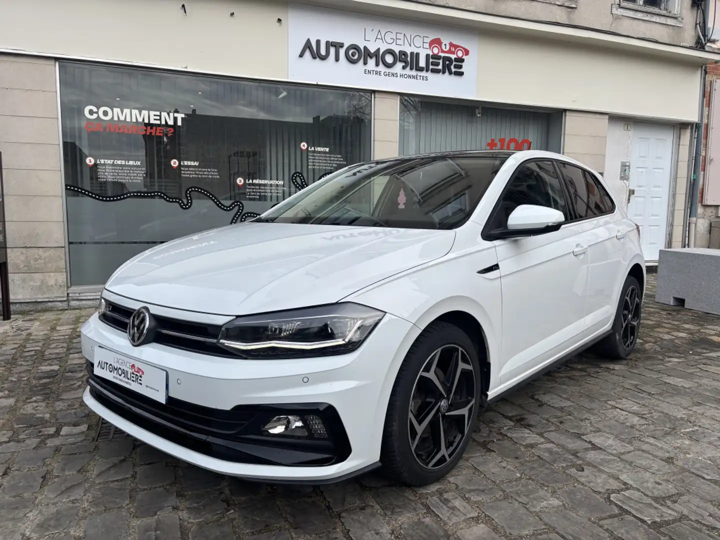 Volkswagen Polo VI 1.0 TSI 12V GPF BMT DSG7 116 cv Boîte auto Weiß - 1