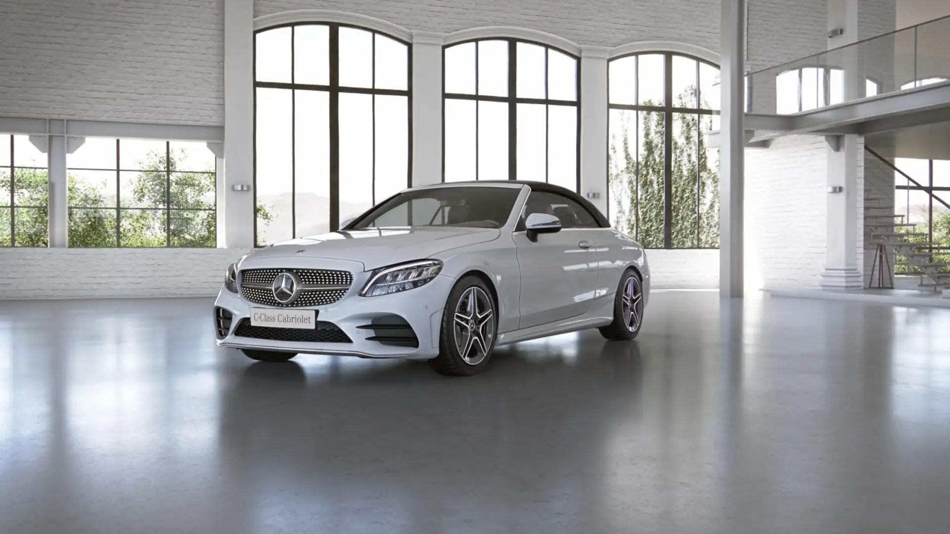 Mercedes-Benz C 180 Cabrio AMG+HUD+Carplay+KAM+AIRSCARF+ Weiß - 1