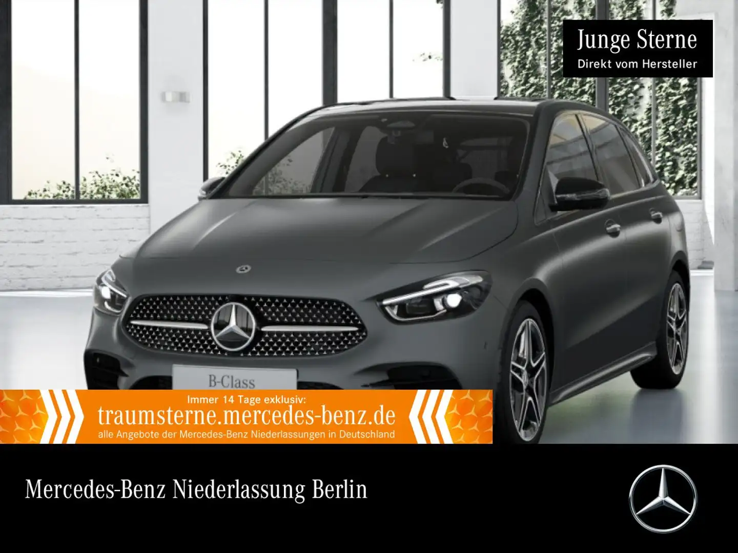 Mercedes-Benz B 200 AMG+NIGHT+PANO+360°+AHK+MULTIBEAM+HUD+TOTW Grau - 1