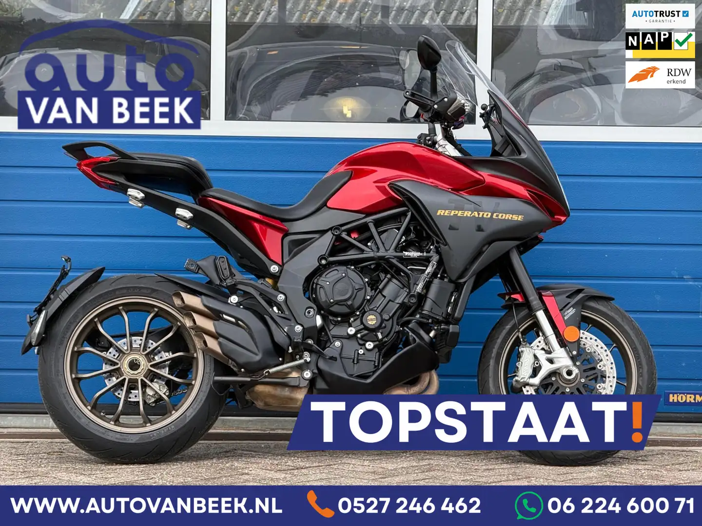 MV Agusta Turismo Veloce 800 All-Road Lusso|Kofferset Czerwony - 1